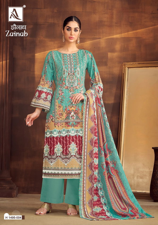 Zainab By Alok Cambric Cotton Pakistani Dress Material Wholesale Shop In Surat
